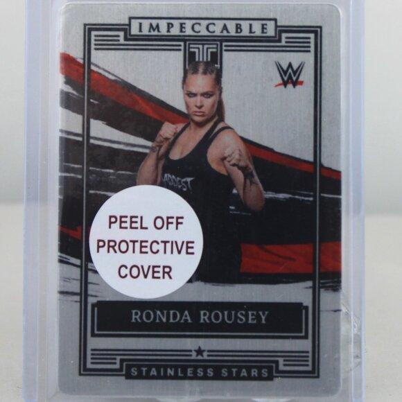 2022 Panini WWE Impeccable Stainless Stars Ronda Rousey /99 - Picture 1 of 2